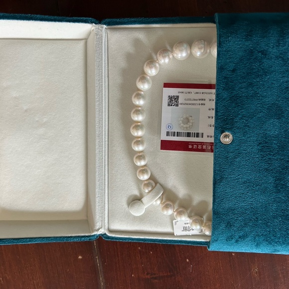 Silver 925 Fredshwater Pearl Necklace - Picture 3 of 7